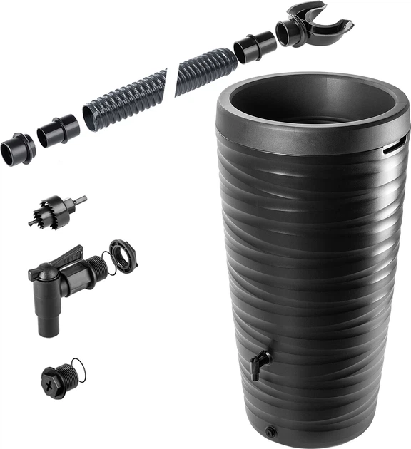 Zbiornik na deszczówkę z podstawką Kadax Maser 240L Antracytowy - obraz 1