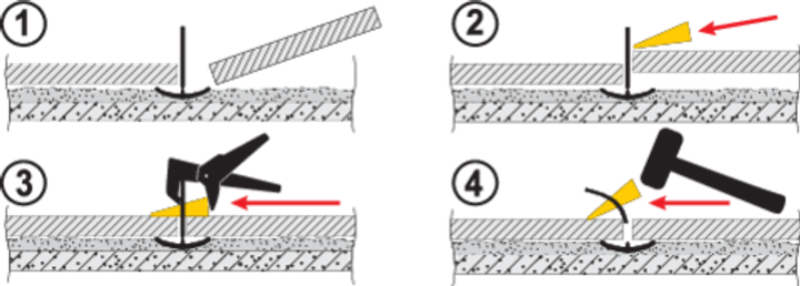 Кліпси для системи вирівнювання плитки VOREL 2 мм 900 шт. 04729 (5906083108303) - зображення 4