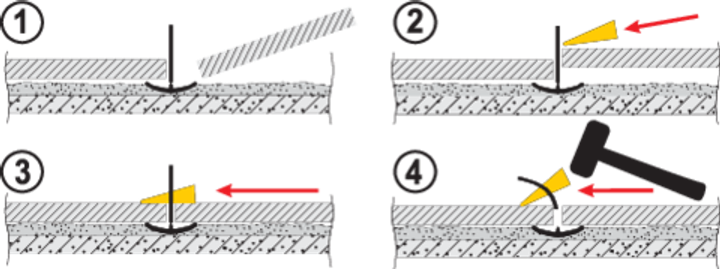 Система вирівнювання плитки VOREL кліпси + клини 3 мм 300 + 100 шт. 04737 (5906083089589) - зображення 4