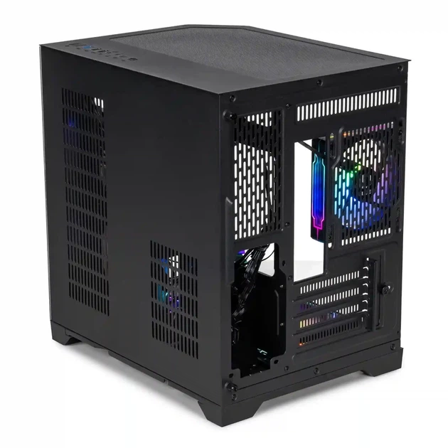 Корпус для ПК Qube Crystal ARGB (CRYSTAL_GBNU3) Black mATX без БЖ - изображение 3
