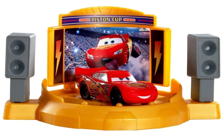 Автомобільний трек Cars Тачки Стрибок за Золотий Поршень з машинкою Блискавка Макквін JDJ02 (0194735284900) - зображення 2