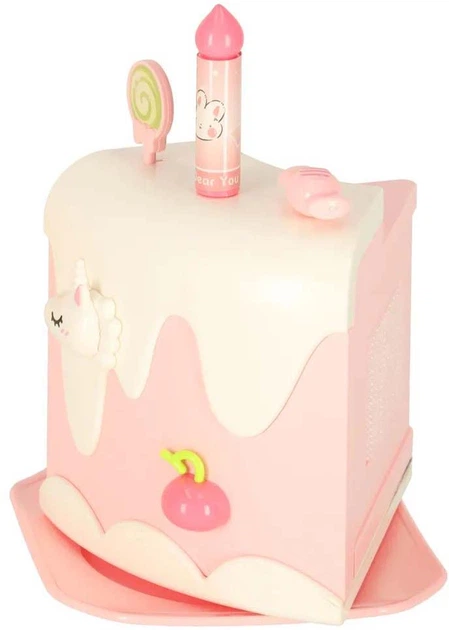 Tort urodzinowy Lenca Toys Piętrowy do krojenia Muzyka i światła 16 elementów Różowy (5903039767591) - obraz 4