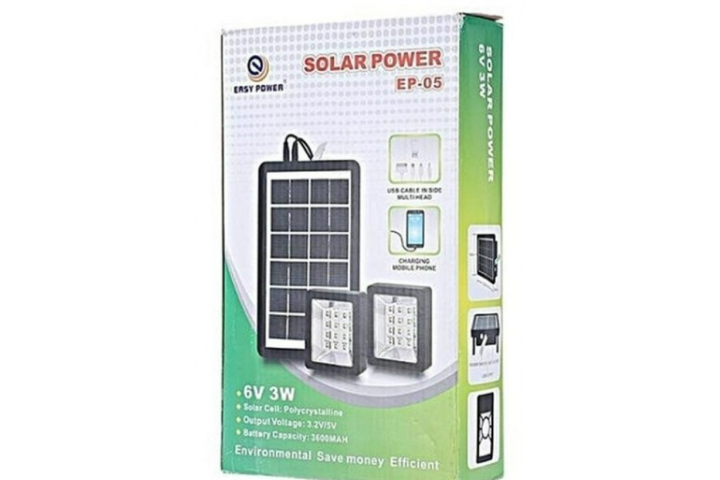 Лампа прожектор с солнечной панелью 6V3W Easy Power EP-05 водонепроницаемая с датчиком движения - изображение 2