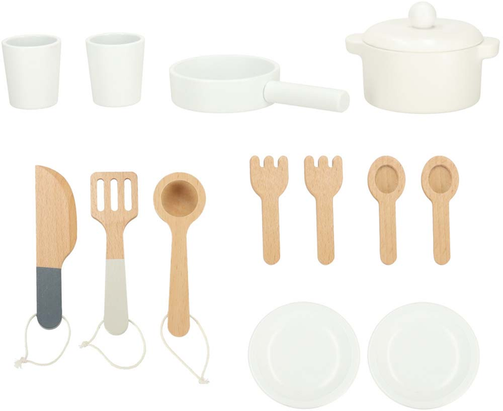 Kuchnia drewniana MDF Lulilo FLORO z akcesoriami Różowa 82 cm (5903039750166) - obraz 9