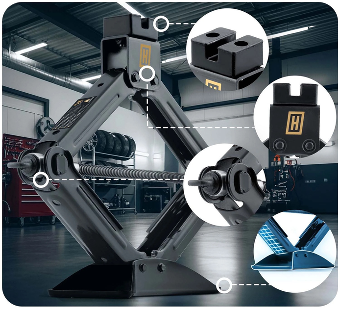 Домкрат Humberg HM-383 2 т (5903890624668) - зображення 8