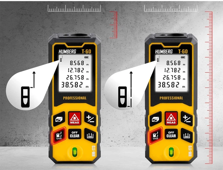 Лазерний далекомір Humberg HM-173 60 м (5903890624828) - зображення 8