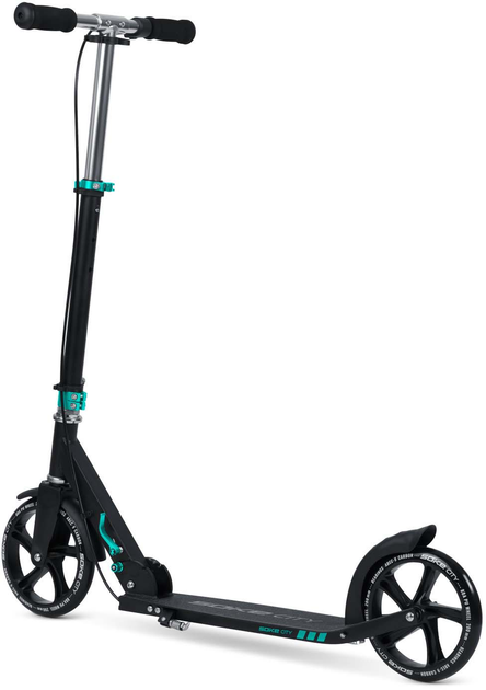 Hulajnoga miejska Soke City Czarno-turkusowa 1590 (5903890605797) - obraz 4