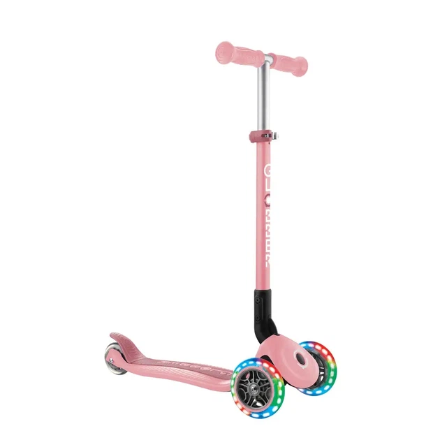 Самокат Globber Primo Foldable Lights колеса з підсвіткою до 50 кг 3+ Пастельно-рожевий (432-211-3) - Фото 1 Самокат Globber Primo Foldable Lights колеса з підсвіткою до 50 кг 3+ Пастельно-рожевий (432-211-3) - зображення 1