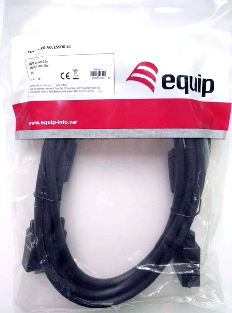 Kabel Equip VGA (HD15), M/M, 1.0m - obraz 4