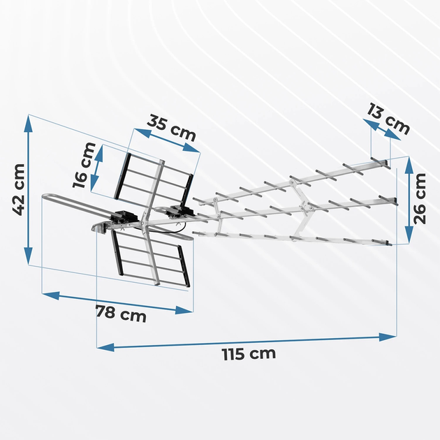 Antena zewnętrzna Berdsen BD-952 TV Ultra HD 4K (5903890629496) - obraz 4