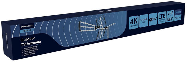 Antena zewnętrzna Berdsen BD-953 TV Ultra HD 4K (5903890629502) - obraz 2