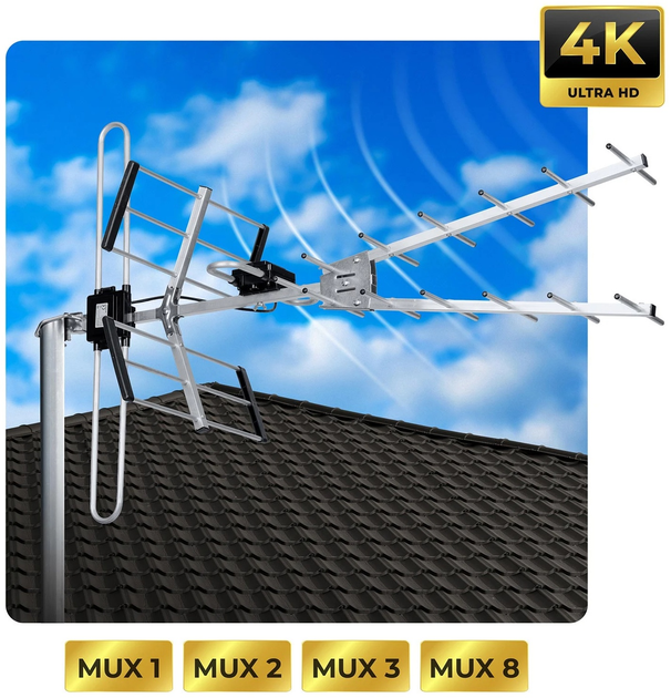 Зовнішня антена Berdsen BD-954 TV Ultra HD 4K (5903890629519) - зображення 5