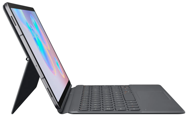 Чохол-клавіатура Book Cover Keyboard для Samsung Galaxy Tab S6 10.5 (T860/T865/T866) Gray ENG/UKR (EF-DT860BJRGRU) - изображение 7