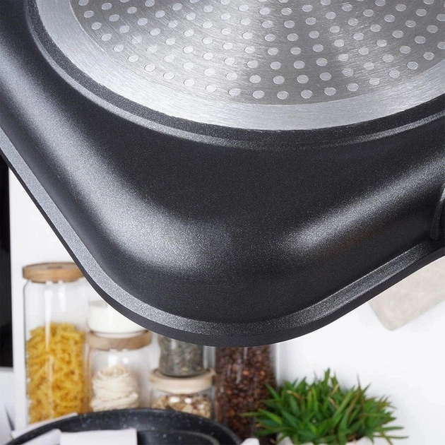 Сковорода гриль Orion Grande гранітна квадратна 26 x 26 см (8592381146245) - зображення 7