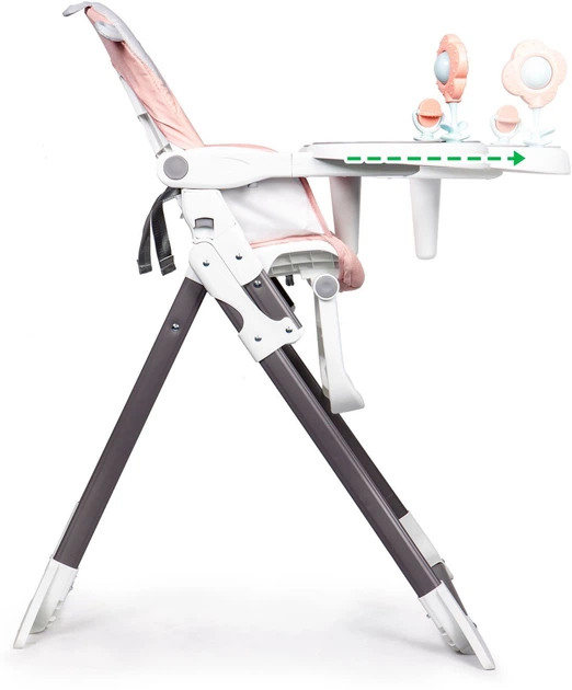 Стільчик для годування EcoToys складний Рожевий (5903089066163) - зображення 10