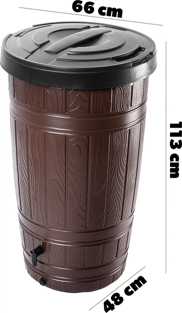 Zbiornik na deszczówkę Kadax Onigo 265L Brązowy - obraz 12