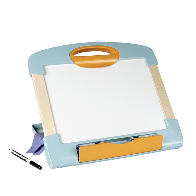 Мобільна дерев'яна дошка Smoby Toys для малювання 27 x 38 x 31 см (410712) (3032164107124) - зображення 2