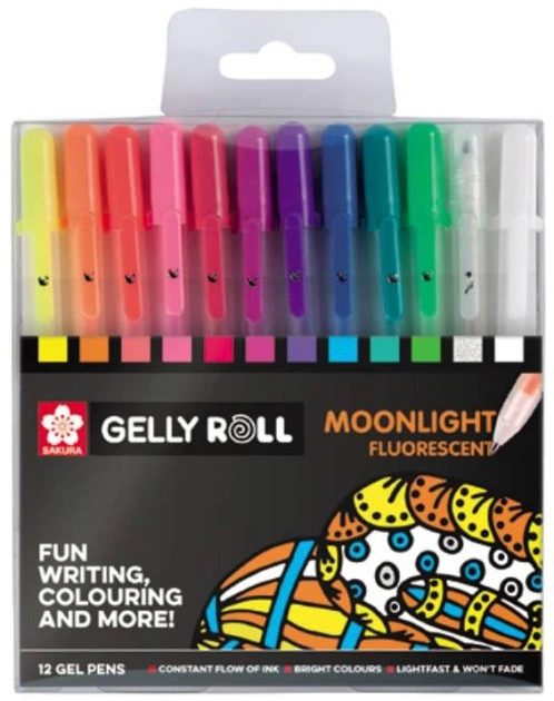 Набір гелевих ручок Sakura Moonlight POXPGBMOO12 12 кольорів (8712079395711) - зображення 1