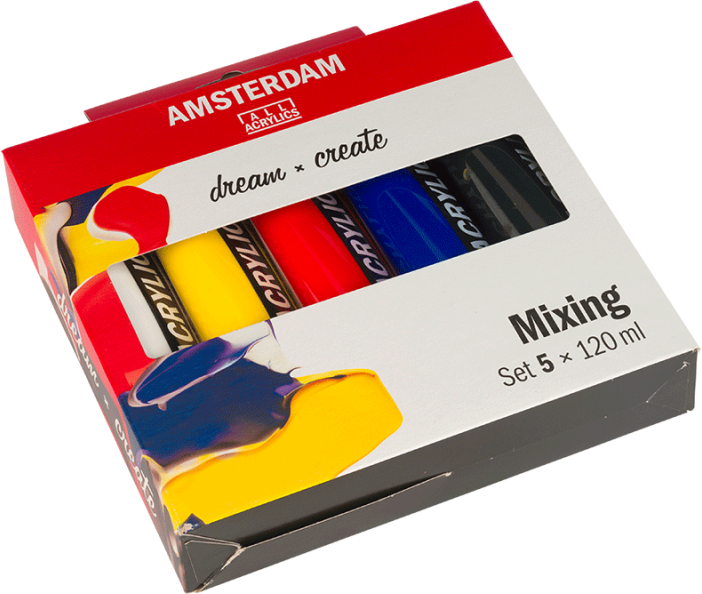 Набір акрилових фарб Amsterdam Standard Mixing Set 17791904 5 x 120 мл Royal Talens (8712079468330) - зображення 2