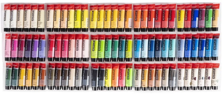 Zestaw farb akrylowych Royal Talens Amsterdam General Selection 17820490 90 kolorów po 20 ml (8712079451097) - obraz 3