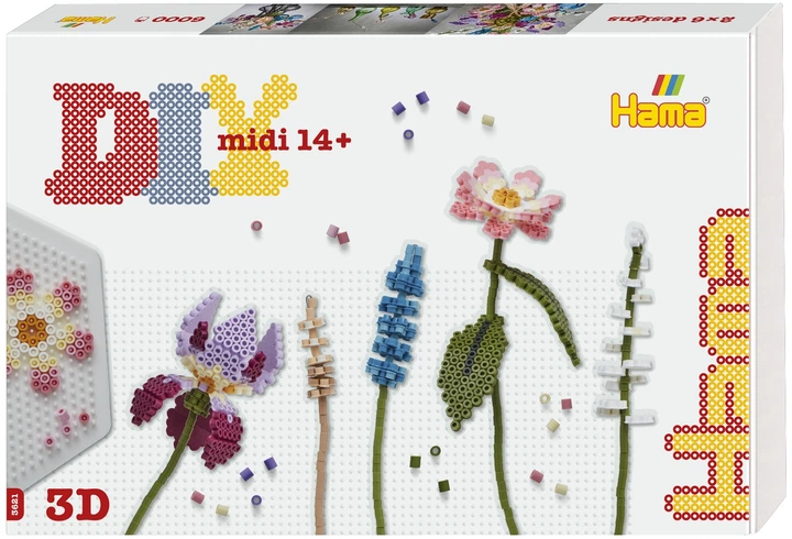 Термомозаїка Hama Midi Великий набір Мистецтво Букет 5+ (HM-3621) (028178036218) - зображення 1