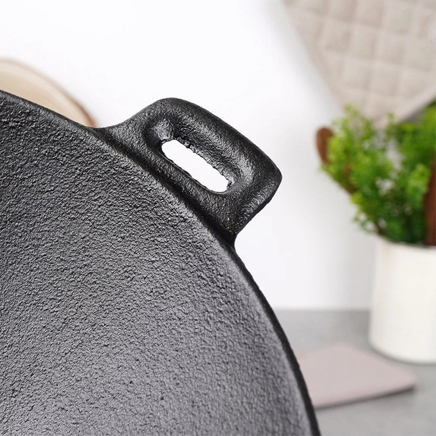 Сковорода Wok Orion Litina чавунна 30 см (8592381157692) - зображення 6