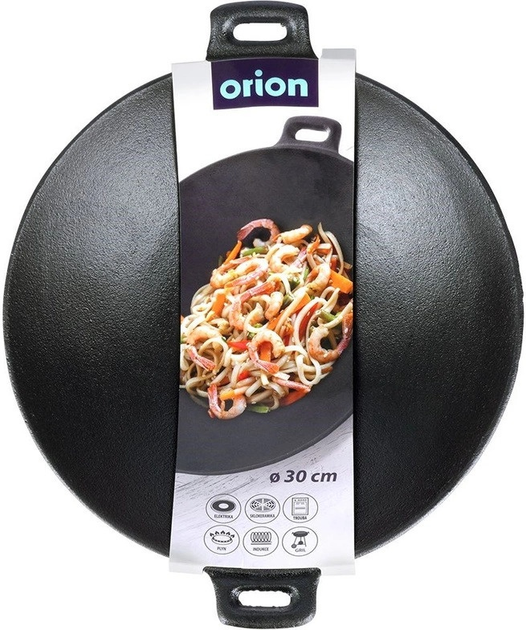 Сковорода Wok Orion Litina чавунна 30 см (8592381157692) - зображення 11