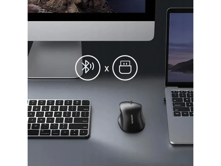 Миша UGREEN MU101 Bluetooth Black (90395) - изображение 2