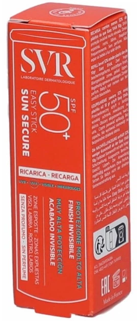 Сонцезахисний стік SVR SPF50+ змінний блок 10 г (8000137016723) - зображення 1
