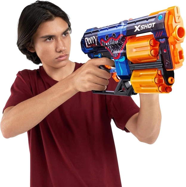 Бластер XSHOT Skins Dread Poppy Playtime - Jumpscare (12 Darts) by
