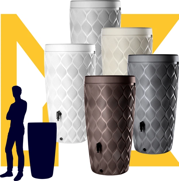 Zbiornik na deszczówkę Kadax Reveret 240 L Brązowy - obraz 5