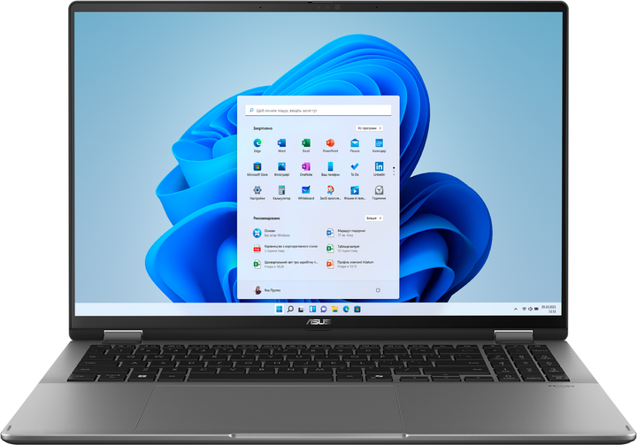 Laptop ASUS VivoBook 16 Flip TP3607SH-RJ013W (90NB15S1-M001F0) Matte Gray - obraz 1