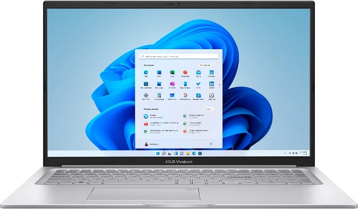 Laptop ASUS VivoBook 17 X1704VA-AU817W (90NB13X1-M008N0) Cool Silver - obraz 1