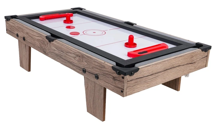 Ігровий стіл 4 в 1 Більярд Настільний футбол Аерохокей Пінг-понг Сірий ZGR.XJ6603 (5903864988635) - зображення 8