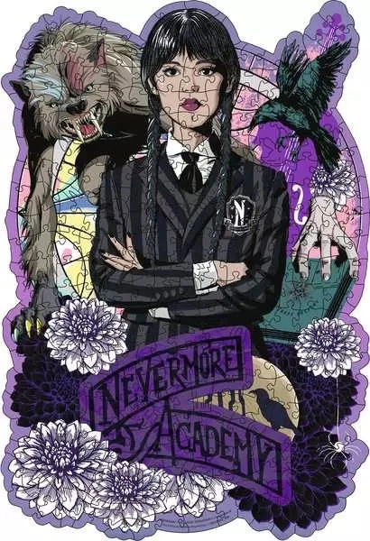 Puzzle drewniane Ravensburger Wednesday 300 elementów 12001538 (4005555015383) - obraz 2