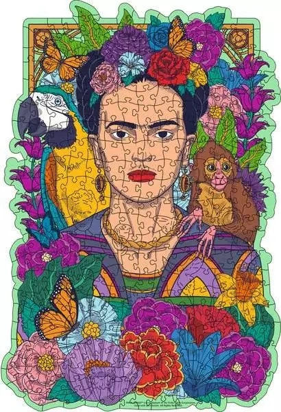 Puzzle drewniane Ravensburger Frida Kahlo 300 elementów 12001540 (4005555015406) - obraz 2