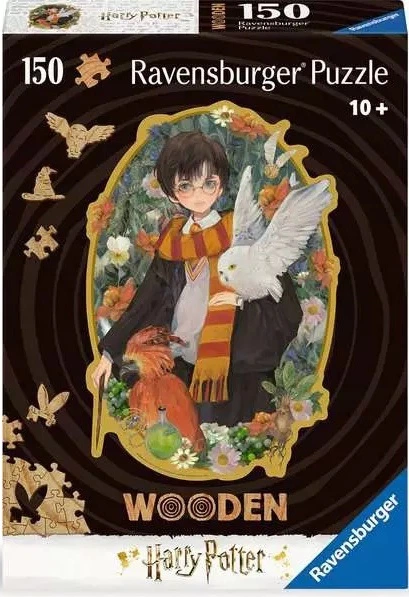 Puzzle drewniane Ravensburger Harry Potter 150 elementów 12001458 (4005555014584) - obraz 1