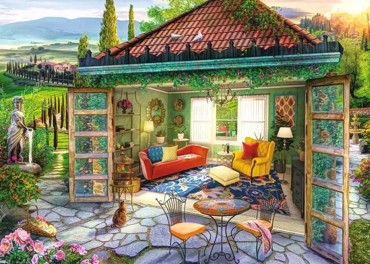 Пазл Ravensburger Тосканська оаза 1000 елементів 12000412 (4005555004127) - зображення 2