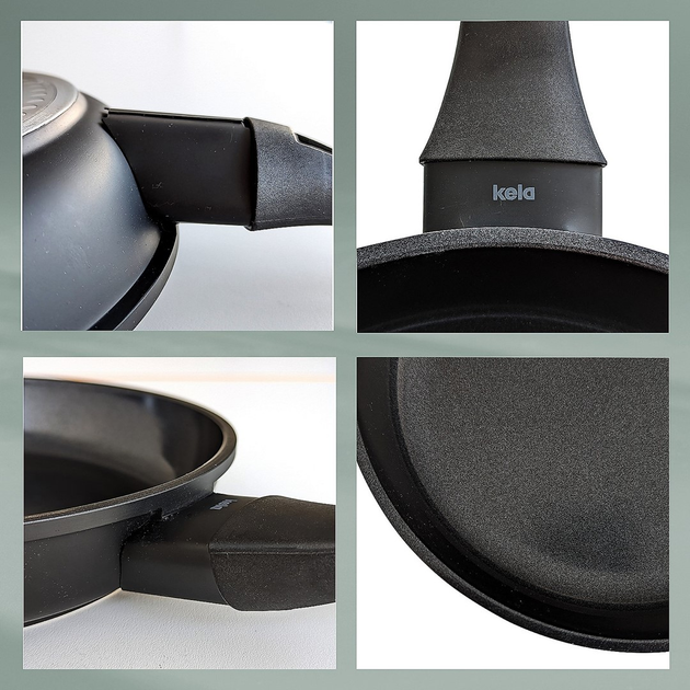 Patelnia Kela Atura ceramiczna 28 cm Czarna (4025457151651) - obraz 3