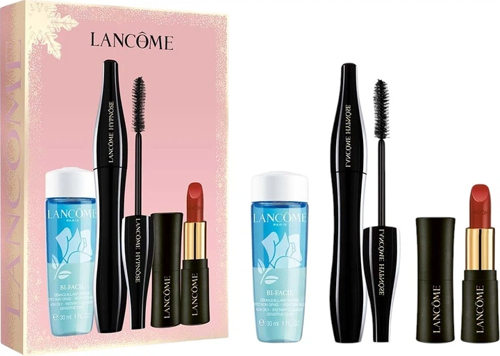 Набір Lancome Hypnose Mascara Туш для вій 6.2 мл + Помада для губ 1.3 г + Засіб для зняття макіяжу 30 мл (3614274653564) - зображення 1