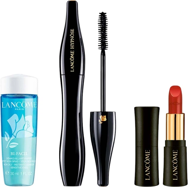 Набір Lancome Hypnose Mascara Туш для вій 6.2 мл + Помада для губ 1.3 г + Засіб для зняття макіяжу 30 мл (3614274653564) - зображення 2