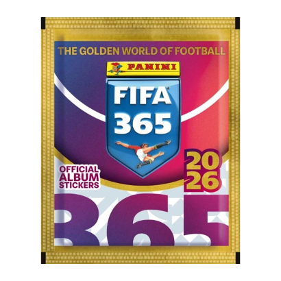 Наклейки FIFA 365 2026 5шт Наліпок в Пакетику Panini - Фото 1 Наклейки FIFA 365 2026 5шт Наліпок в Пакетику Panini - изображение 1
