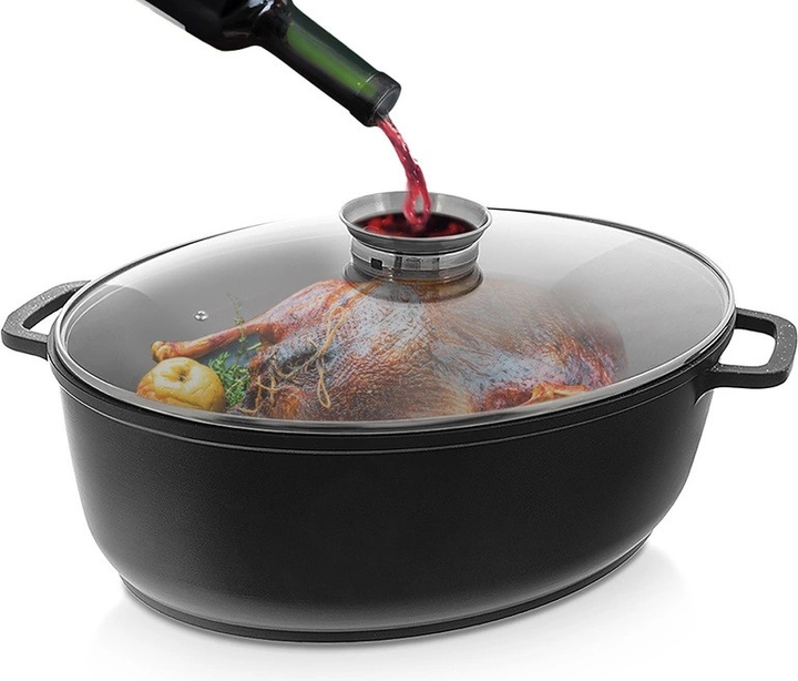 Форма для запікання Orion Grande з кришкою овальна гусятниця 43.5 x 33.5 x 20 cm (8592381213183) - зображення 2