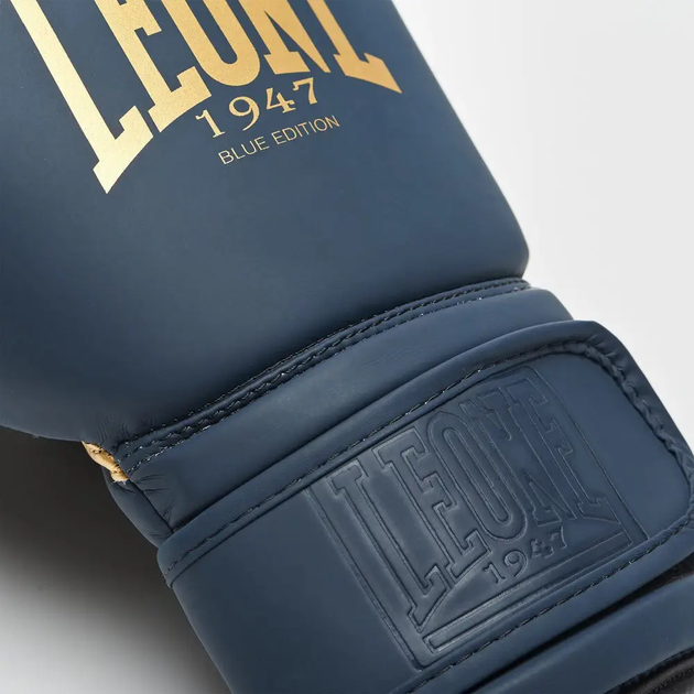 Рукавички боксерські з капою Leone GN059B розмір 16 унцій, сині - изображение 6