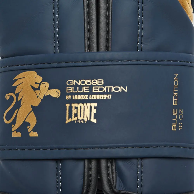 Рукавички боксерські з капою Leone GN059B розмір 16 унцій, сині - изображение 7