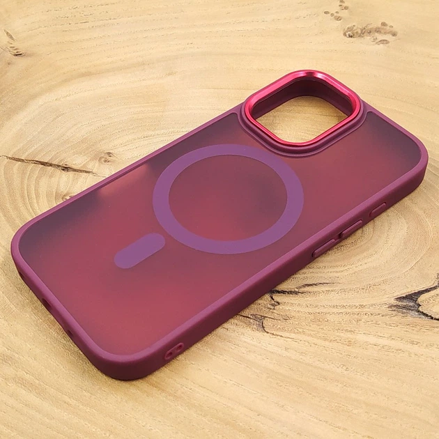 Чехол HOCO Smoke case Matte with MagSafe iPhone 17 Red - Фото 2 Чехол HOCO Smoke case Matte with MagSafe iPhone 17 Red - изображение 2