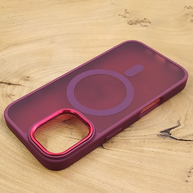 Чехол HOCO Smoke case Matte with MagSafe iPhone 17 Red - Фото 3 Чехол HOCO Smoke case Matte with MagSafe iPhone 17 Red - изображение 3