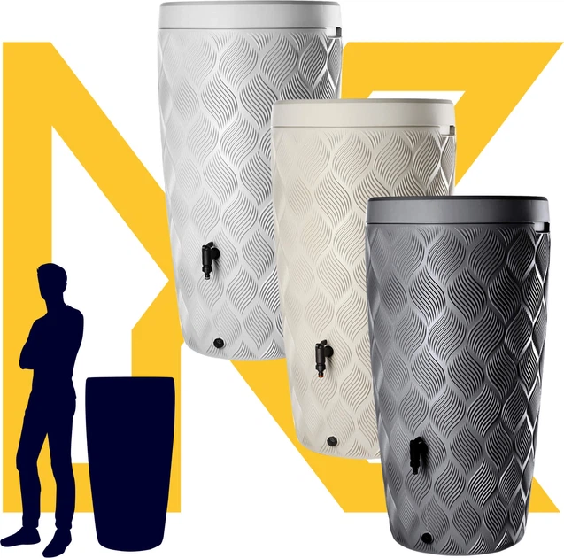 Zbiornik na deszczówkę Kadax Reveret 240 L Szary - obraz 3