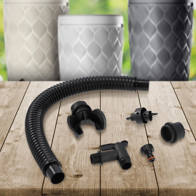 Zbiornik na deszczówkę Kadax Reveret 240 L Szary - obraz 6