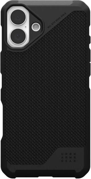 Etui UAG Metropolis LT Magsafe dla Apple iPhone 16 Plus Kevlar Black (AW82-0AF) - obraz 1